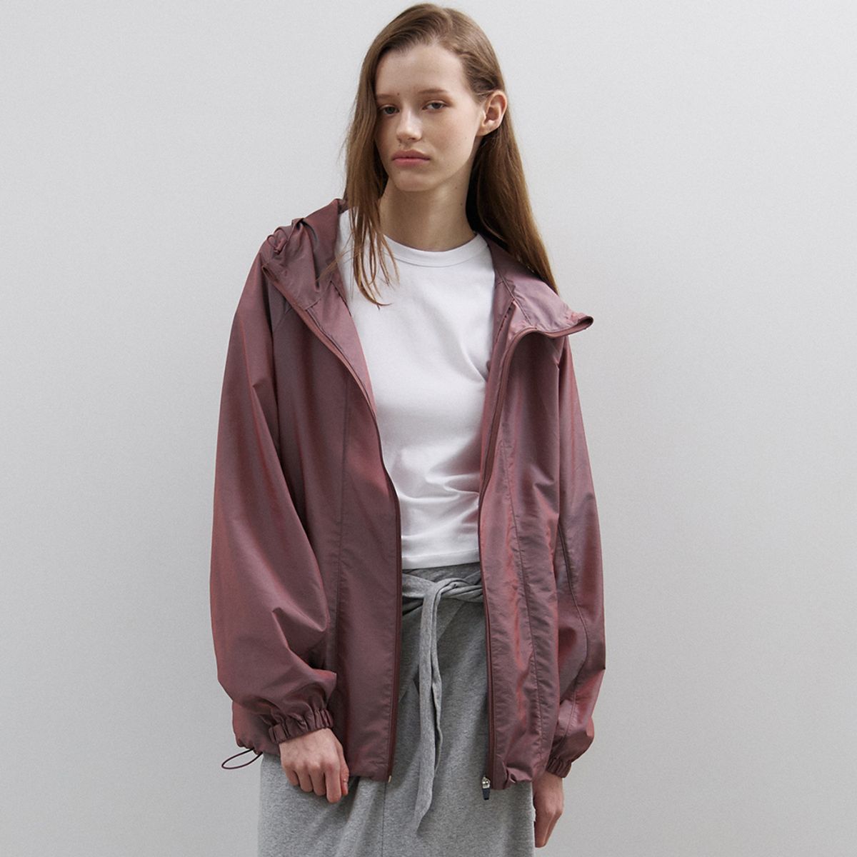 노우드(NOEUD) Single-layer Wind Jumper(PINK)