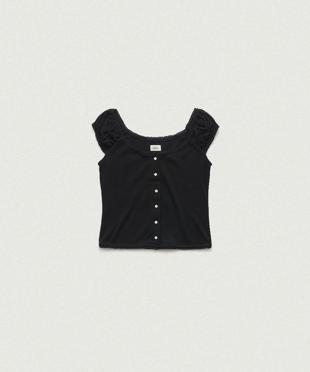 더바넷(THEBARNNET) Corin Button Sleeveless Top_Black