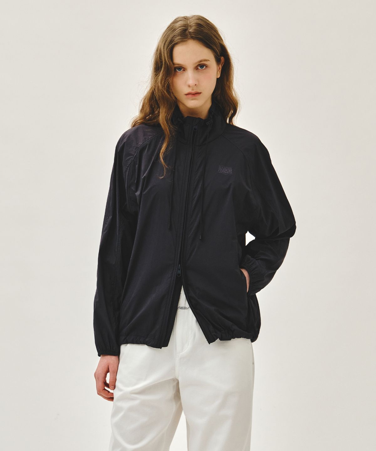 마리떼 프랑소와 저버(MARITHÉ + FRANҪOIS GIRBAUD) W HIGHNECK PACKABLE NYLON JACKET charcoal