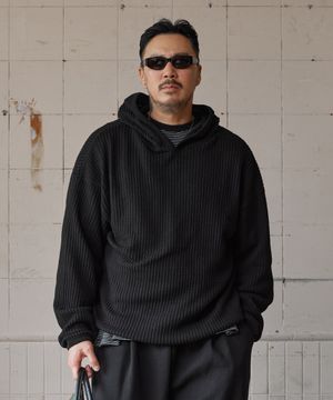 컴포트 빅와플 후드티 블랙