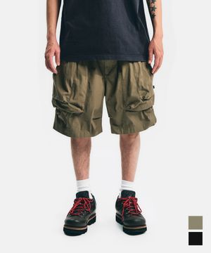 Multi-Pocket Utility Shorts Khaki