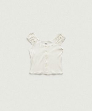Corin Button Sleeveless Top_Ivory