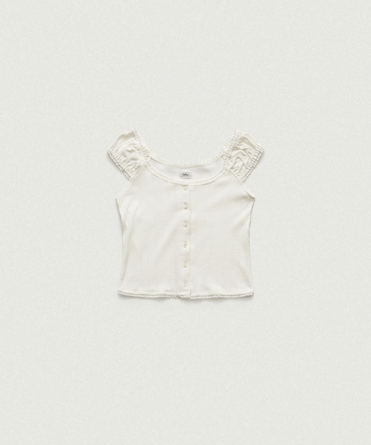 더바넷(THEBARNNET) Corin Button Sleeveless Top_Ivory