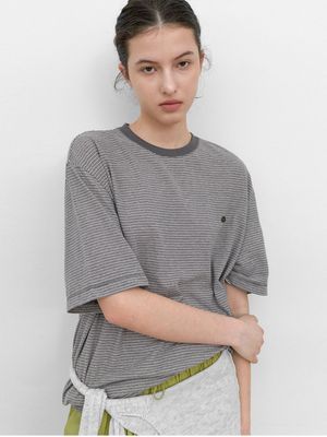 THICK AND THIN STRIPE BOXY TEE (T-7215)