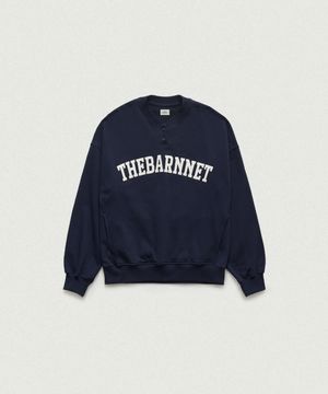 Rovey Henryneck Sweat Shirt_Navy