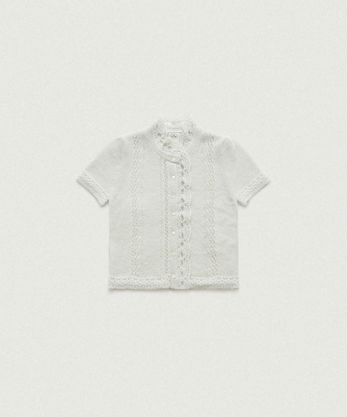 더바넷(THEBARNNET) Hale Frill Mohair Half Cardigan_Light Blue