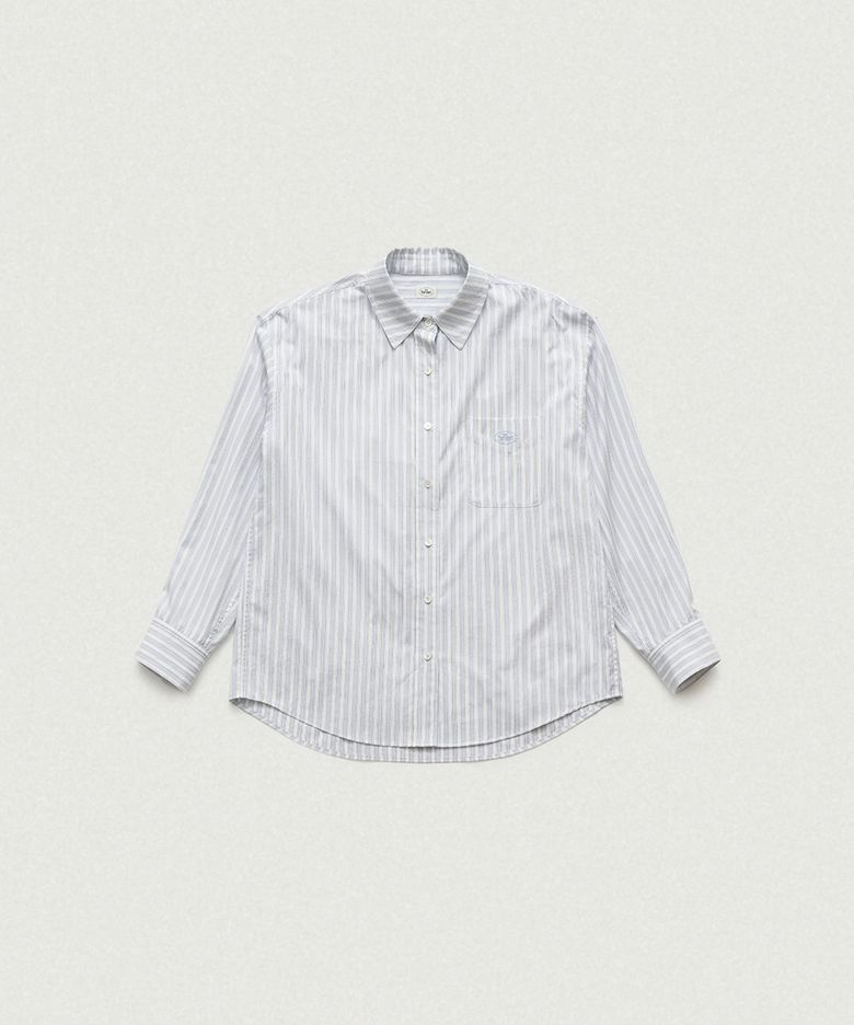 Elodie Stripe Shirt_Light Blue