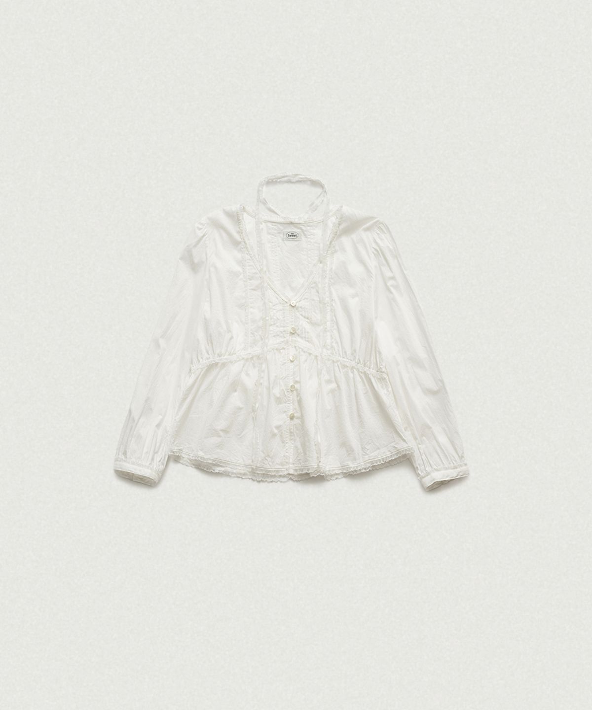더바넷(THEBARNNET) Renelle Lace Tie Blouse