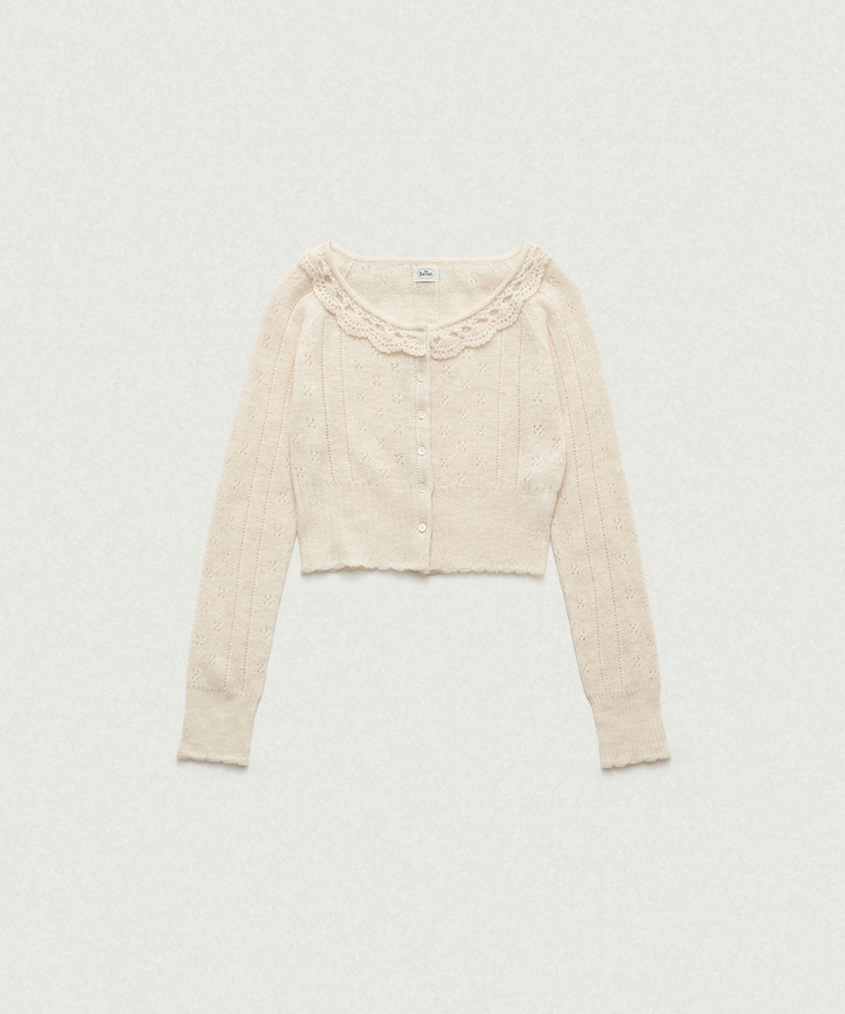 더바넷(THEBARNNET) Aveline Frill Knit Cardigan