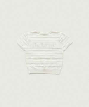 Helen Logo Jacquard Knit Top_Ivory