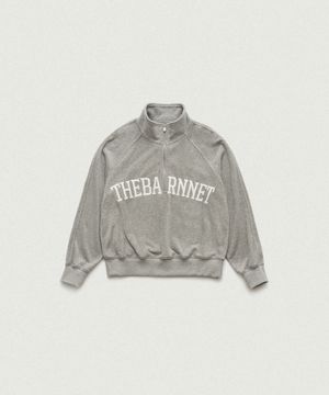 Terry Logo Half-Zip Pullover_Grey