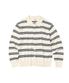 스트라이프 니트 가디건_IVORY