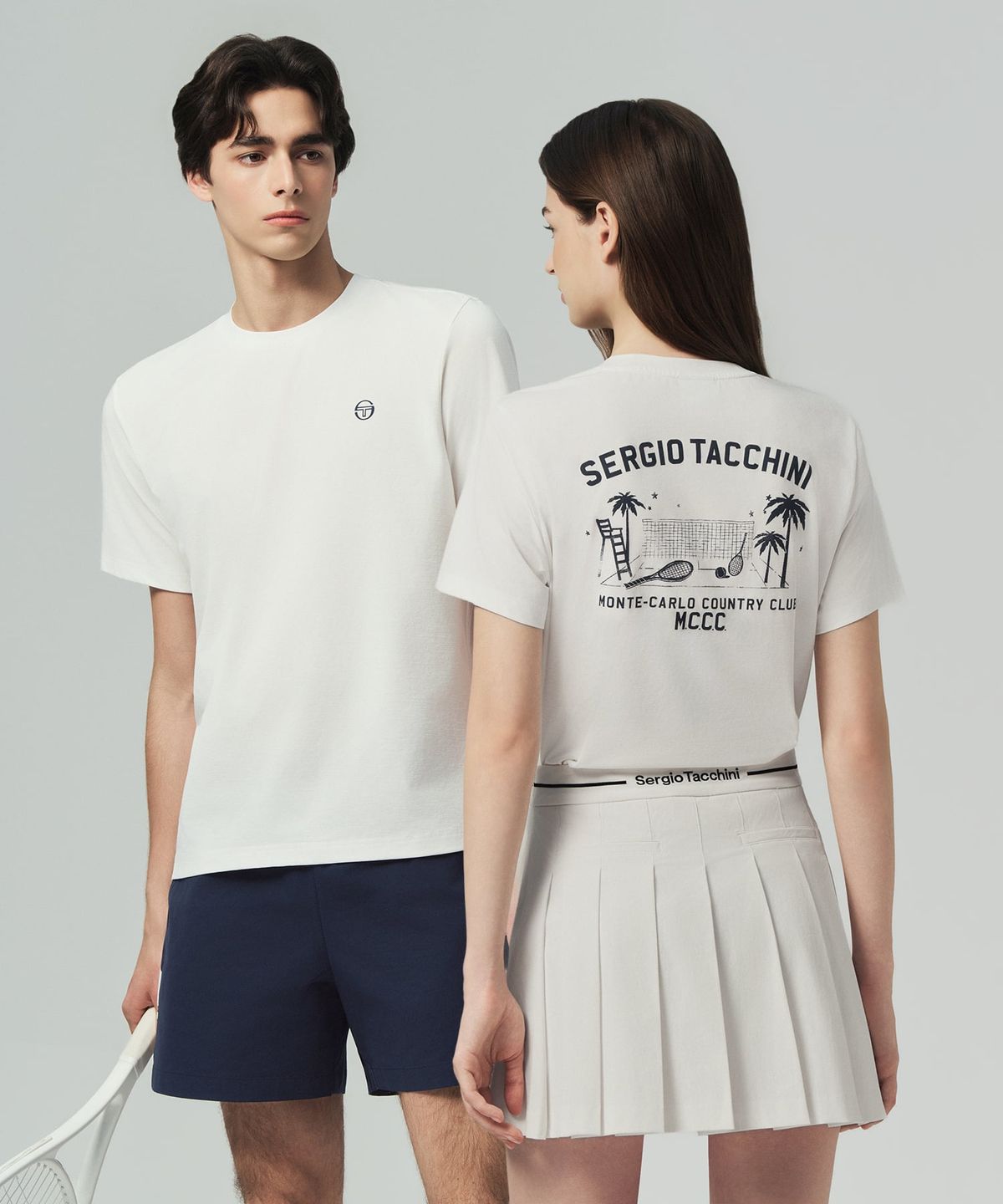 세르지오 타키니(SERGIO TACCHINI) U MCCC 에디션 그래픽 티셔츠 (White)