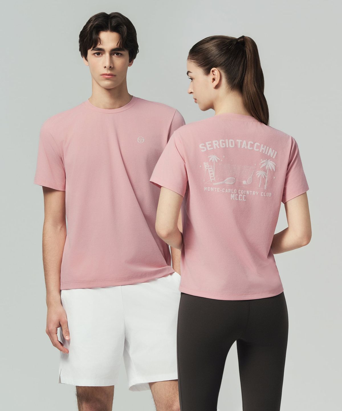 세르지오 타키니(SERGIO TACCHINI) U MCCC 에디션 그래픽 티셔츠 (Pink)