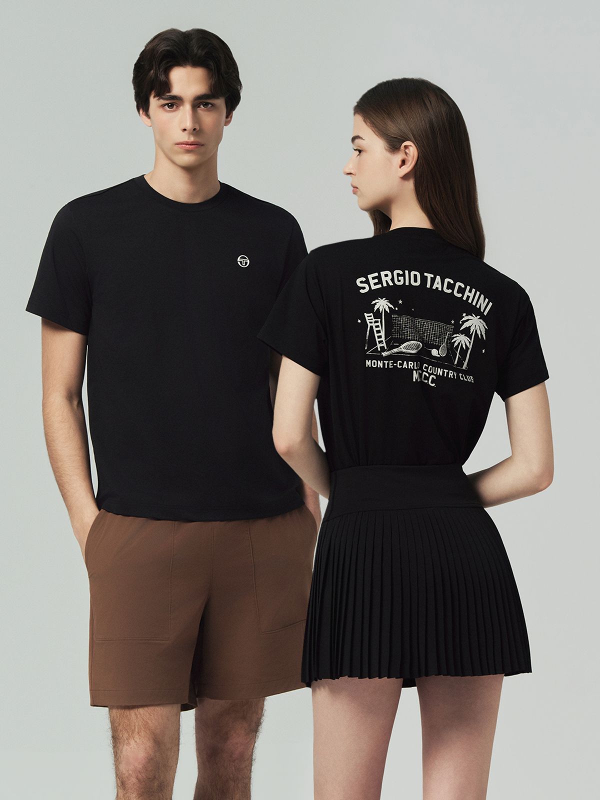 세르지오 타키니(SERGIO TACCHINI) U MCCC 에디션 그래픽 티셔츠 (Black)