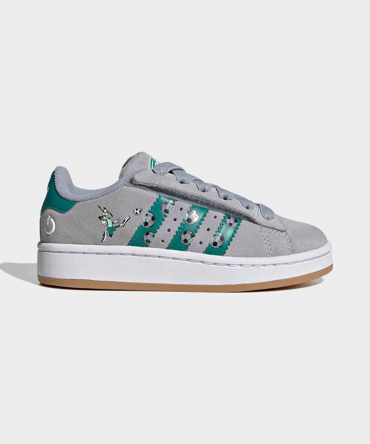 아디다스 키즈(ADIDAS KIDS) 아디다스 X 디즈니 캠퍼스 00s LED 라이트 컴포트 클로저 엘라스틱 레이스 키즈 - 그레이 / IH6398