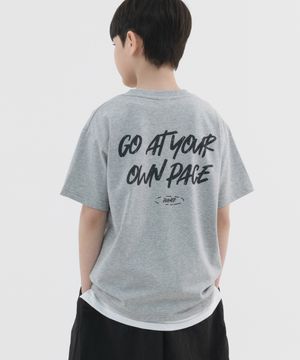 쿨 코튼 빈티지 그래픽 반팔 (멜란지)