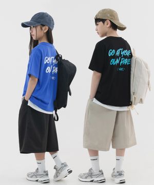 [SET] 그래픽 반팔&투턱 하프팬츠 셋업