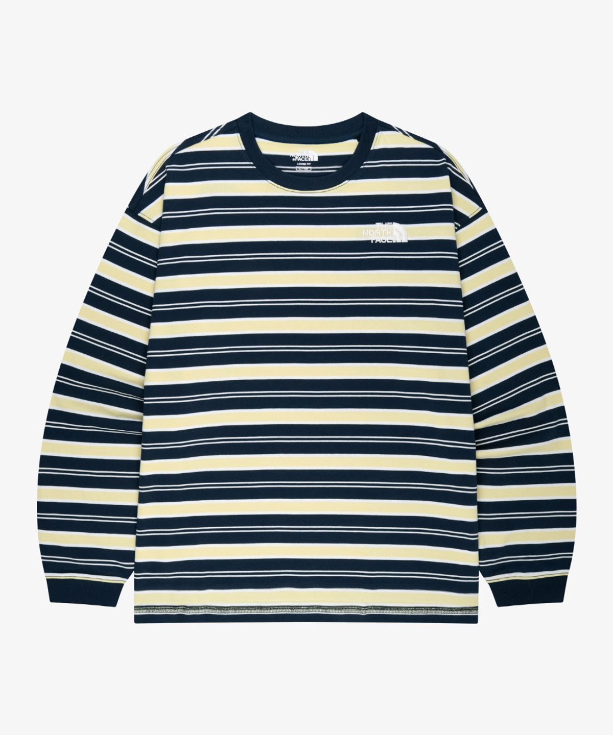 노스페이스(THE NORTH FACE) NT7TS03J 화이트라벨 봉봉 긴팔 티 NAVY