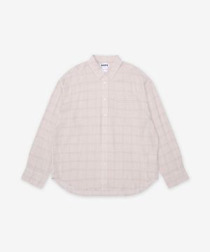 룸 체크 셔츠 - 에어리 바닐라 / 59797298