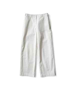헤링본 페이디드 팬츠 - 크림