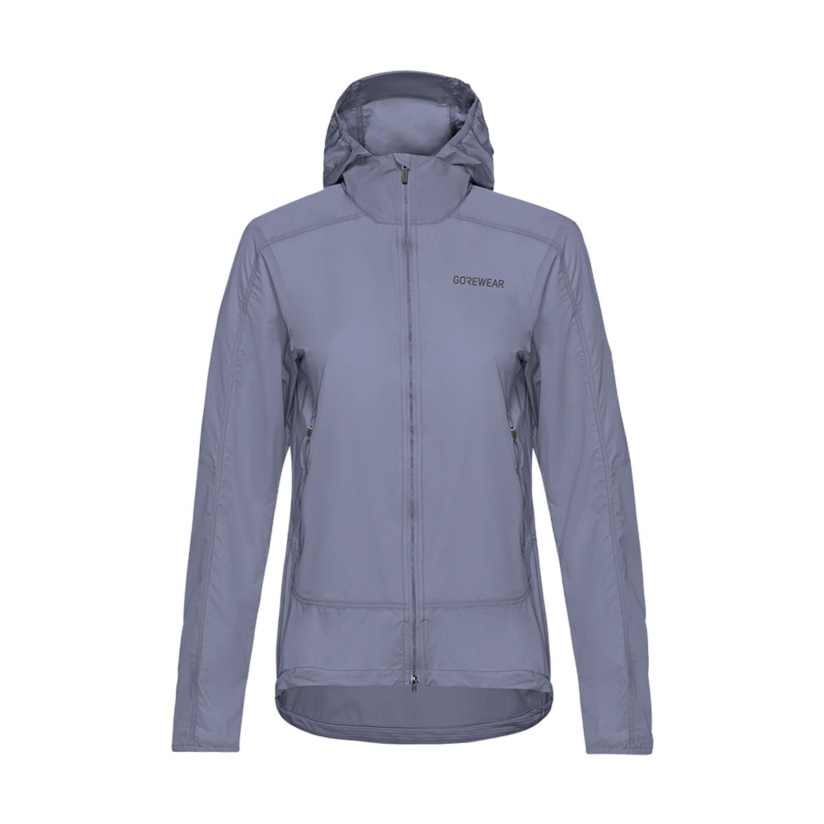 고어웨어(GOREWEAR) 펀플로우 후드 윈드브레이커 바람막이 자켓 우먼 - 아머씨스트 그레이 (여성용)
