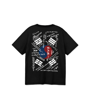 학도병 태극기 반팔 티셔츠(블랙)