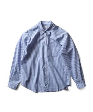 볼다 스트라이프 셔츠 - 블루