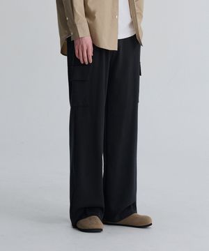 숏/롱 유틸리티 카고 트레이닝 팬츠 (Black)