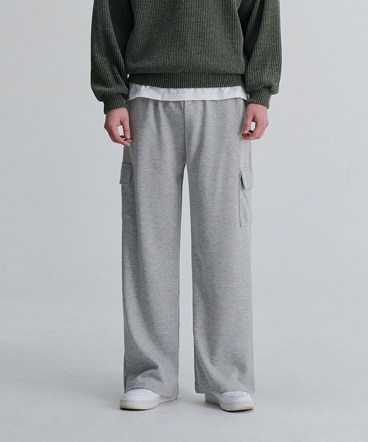 크레드먼스(CREEDMENS) 숏/롱 유틸리티 카고 트레이닝 팬츠 (Gray)