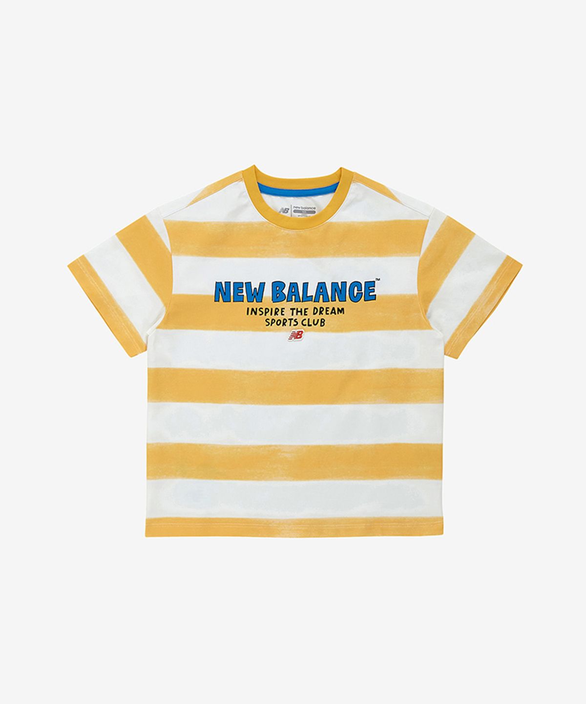 뉴발란스 키즈(NEWBALANCEKIDS) Ready Set Rugby_아동 크레용 스트라이프 반팔티 NK9EG2411U30