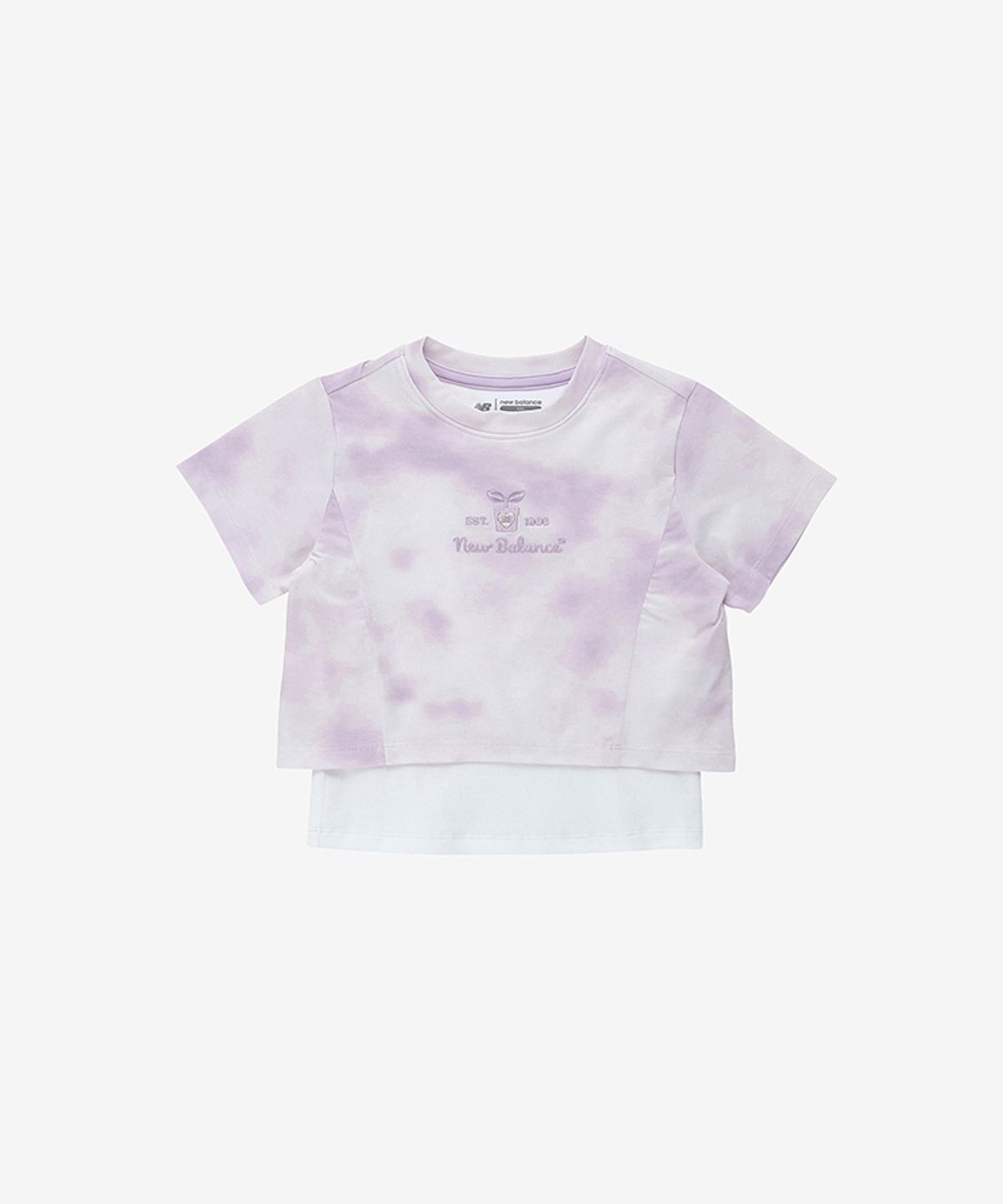 뉴발란스 키즈(NEWBALANCEKIDS) NBgC_아동 여아 타이다잉 레이어드 반팔티 NK9EG2881G88