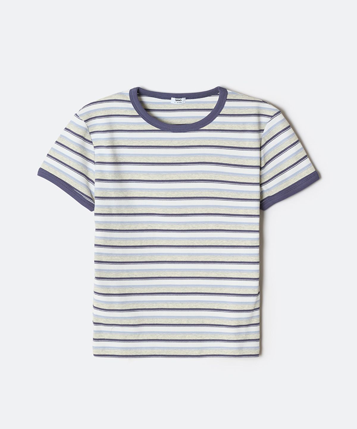 스파오(SPAO) 멀티 스트라이프 반팔티_SPRSG24G01