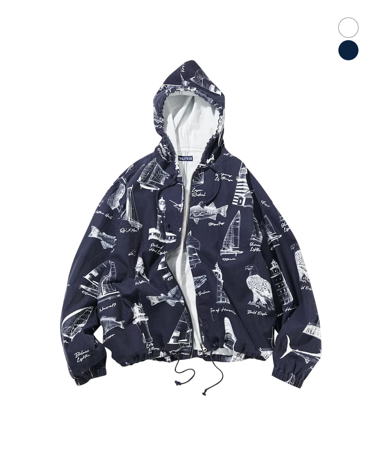 노티카(NAUTICA) 오션 프린트 후드 자켓(2colors) JJK1356