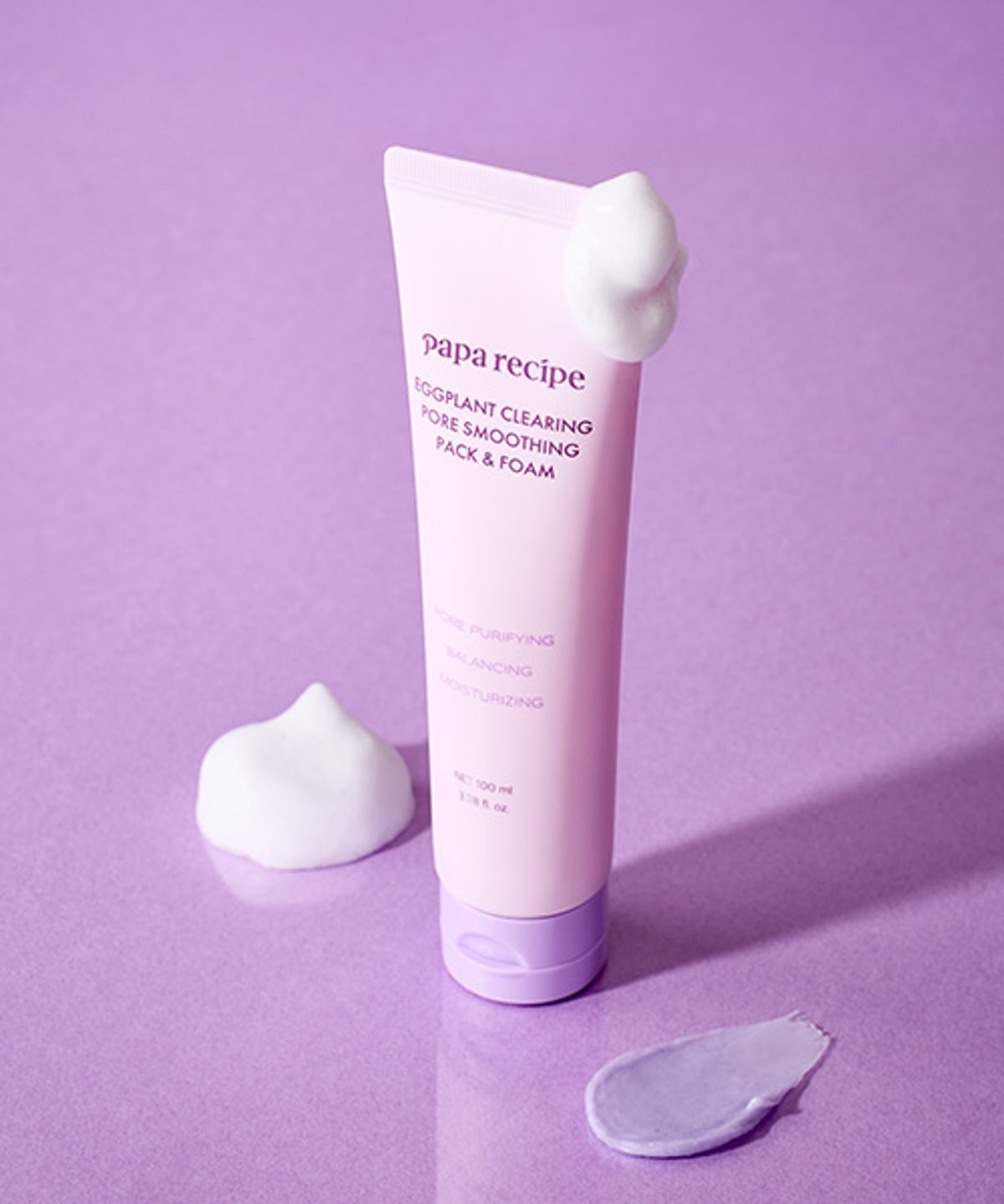 파파레서피(PAPARECIPE) 가지 클리어링/리얼 센텔라/티트리 팩 앤 폼 100ml (택1)