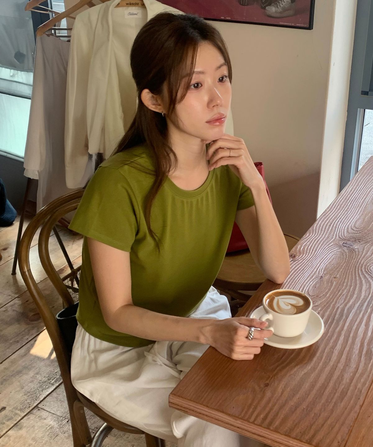룩캐스트(LOOKAST) 폴렛 베이직 티셔츠 / PAULETTE BASIC T-SHIRT_6colors