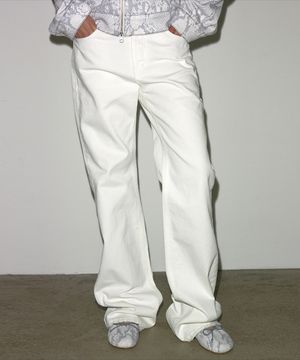 RAW EDGE JEANS WHITE
