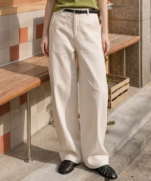 배럴레그 커브드 팬츠 711059