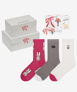 싹스탑 위트 우먼 삭스 3P 세트 기프트 3종