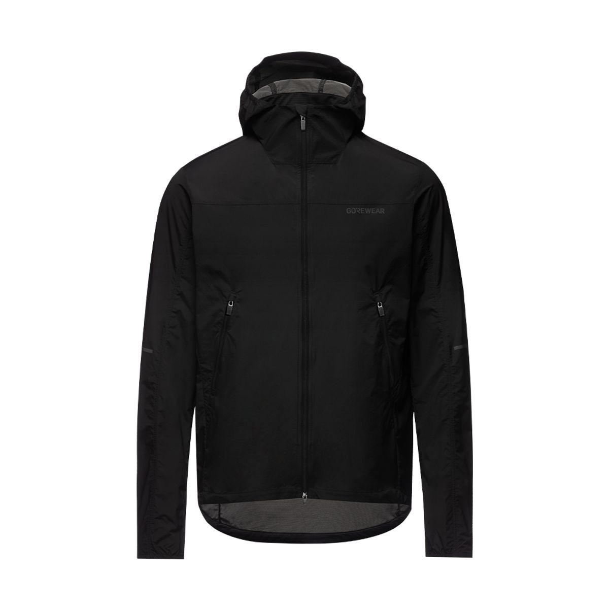 고어웨어(GOREWEAR) 펀플로우 후드 윈드브레이커 바람막이 자켓 - 블랙 (남성용)