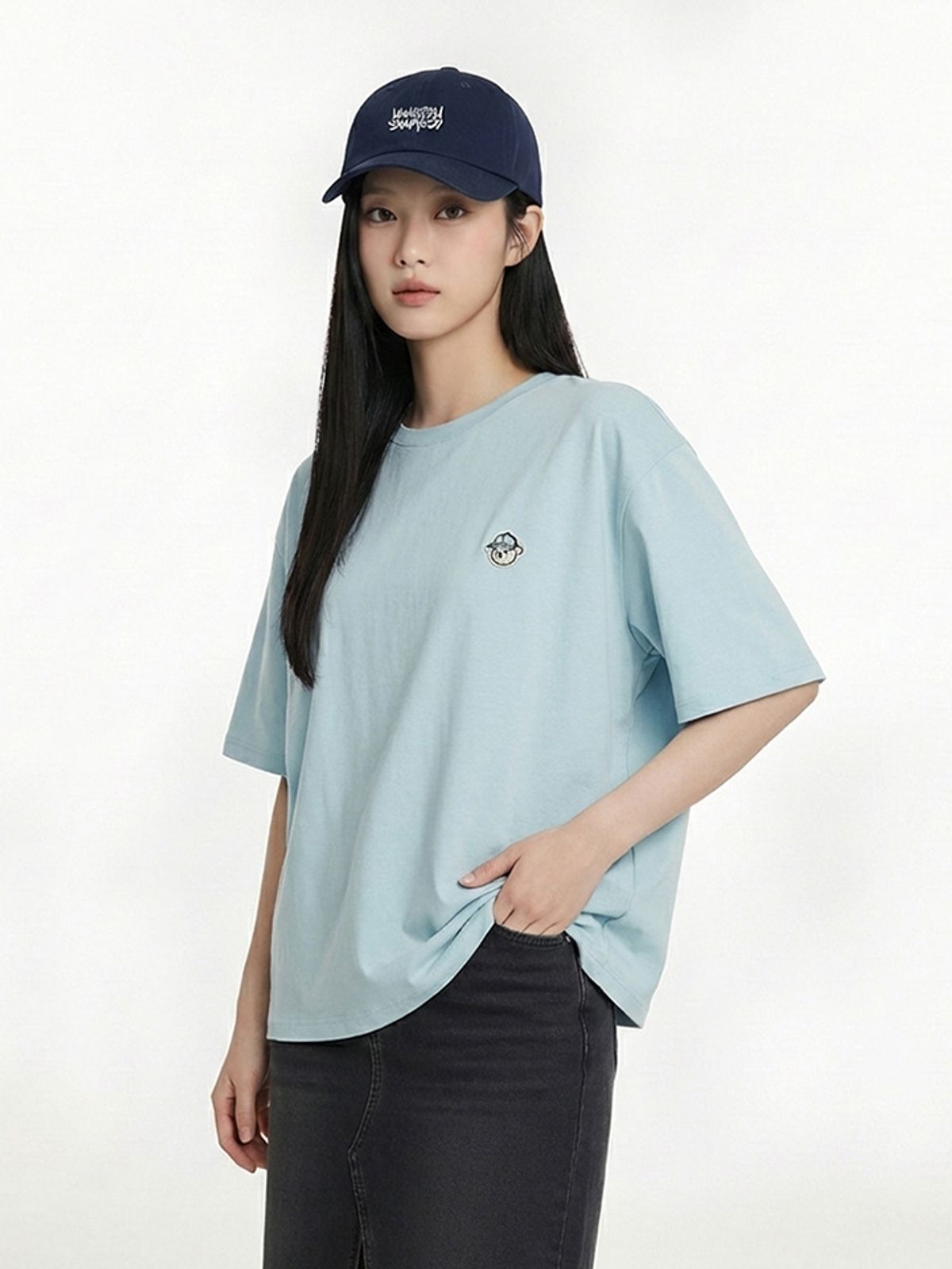 행텐(HANGTEN) 여성 스몰 베니 와펜 반팔 티셔츠_212(10570-131-413-31)