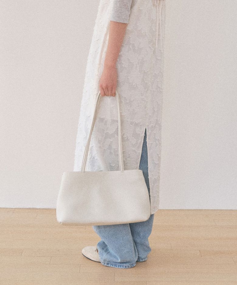 FLAT SQUARE BAG_IVORY