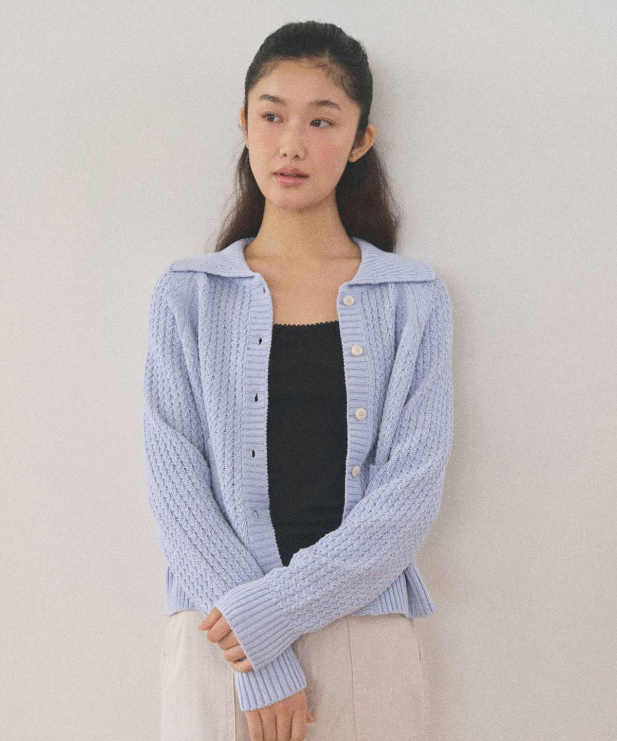 망고매니플리즈(MANGO MANY PLEASE) WEZZY CARDIGAN_LIGHT BLUE