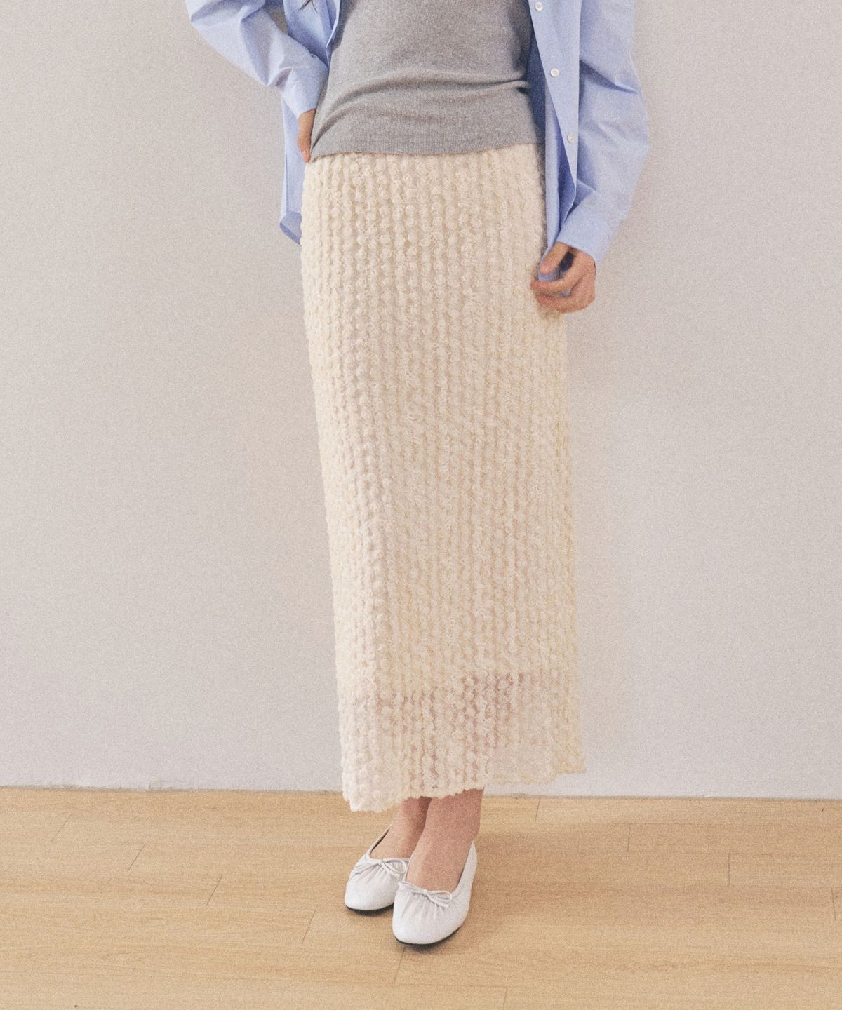 망고매니플리즈(MANGO MANY PLEASE) BLUMI LACE SKIRT_NATURAL
