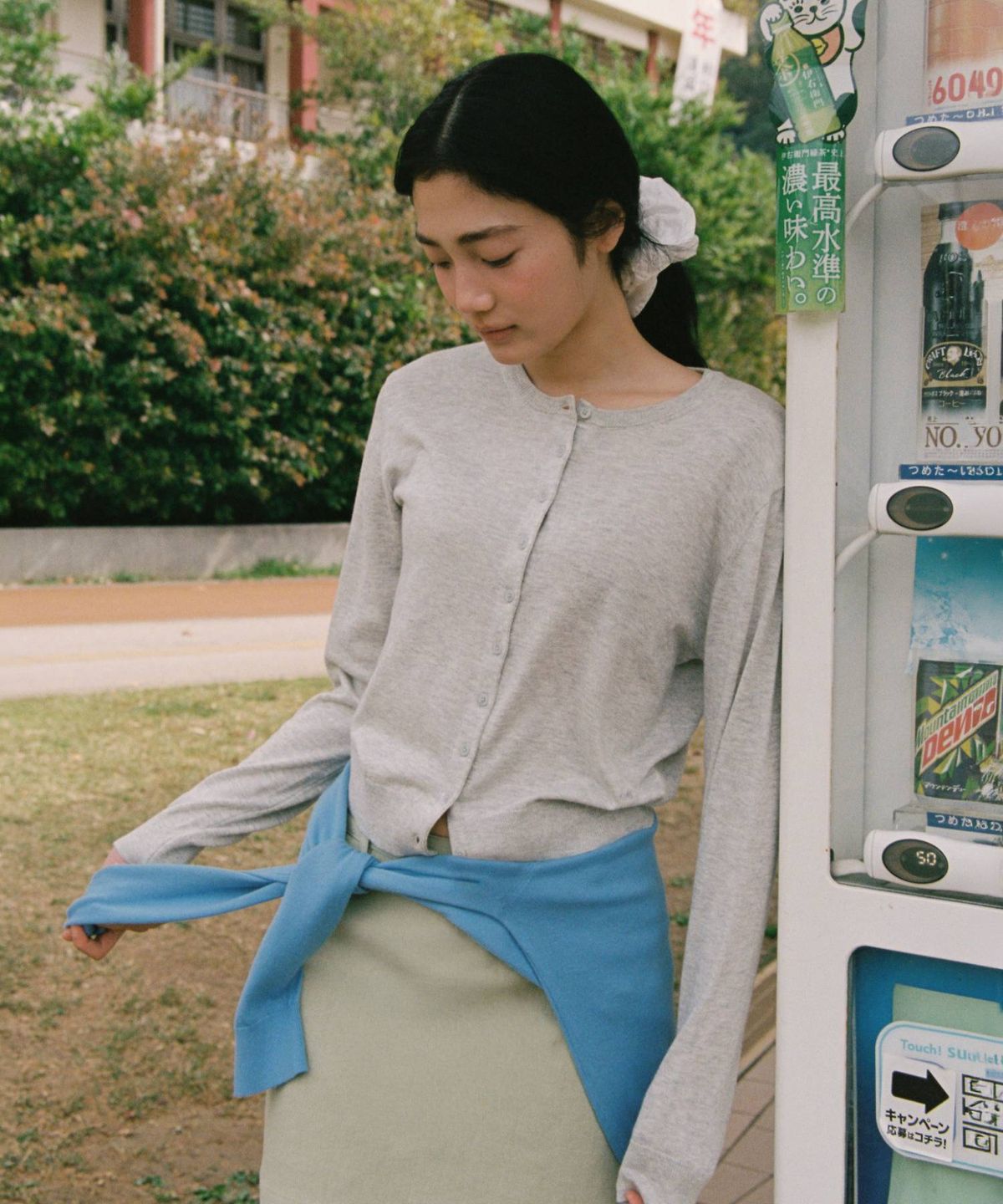 망고매니플리즈(MANGO MANY PLEASE) MOLLI ROUND CARDIGAN_GREY