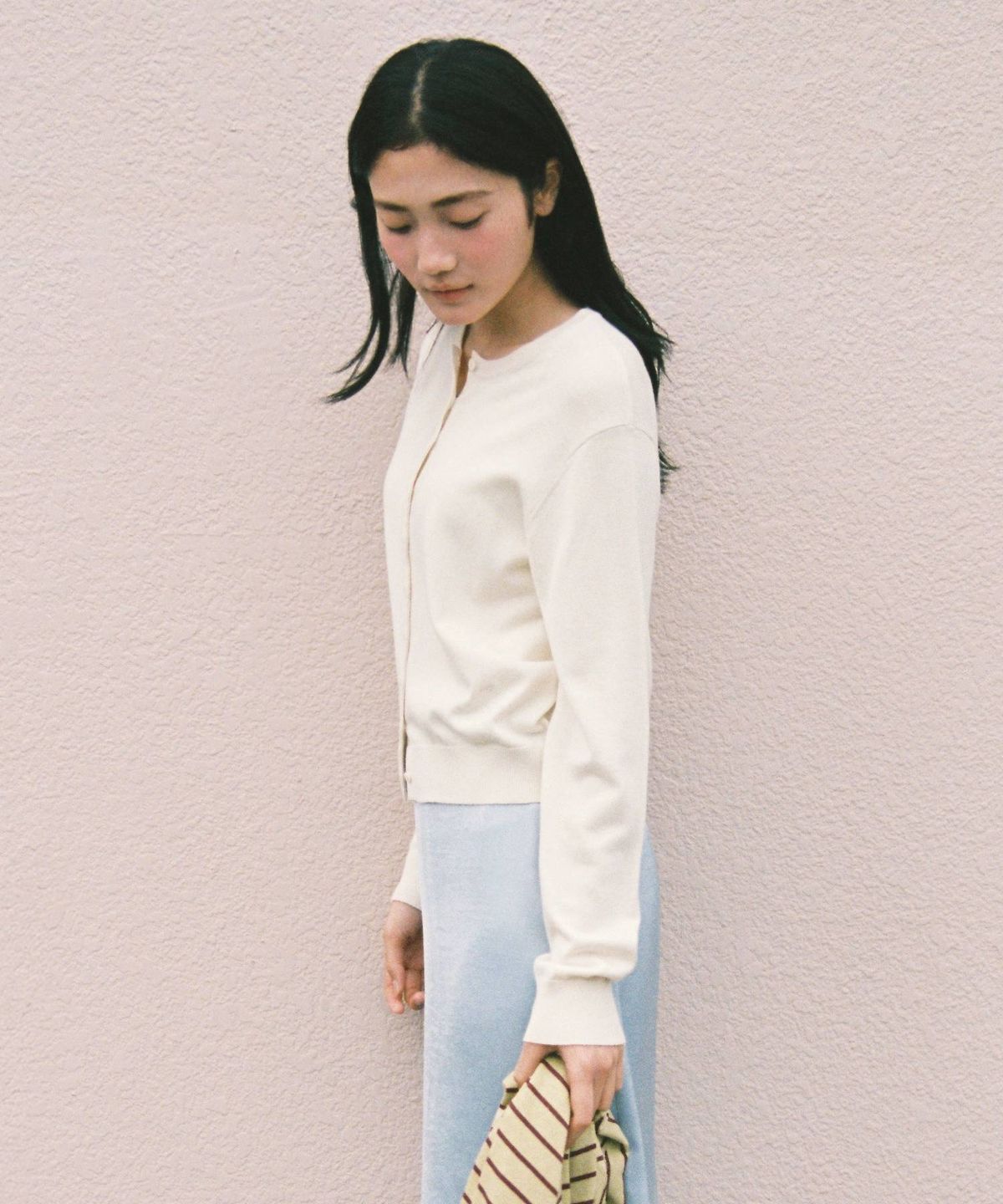 망고매니플리즈(MANGO MANY PLEASE) MOLLI ROUND CARDIGAN_VANILLA
