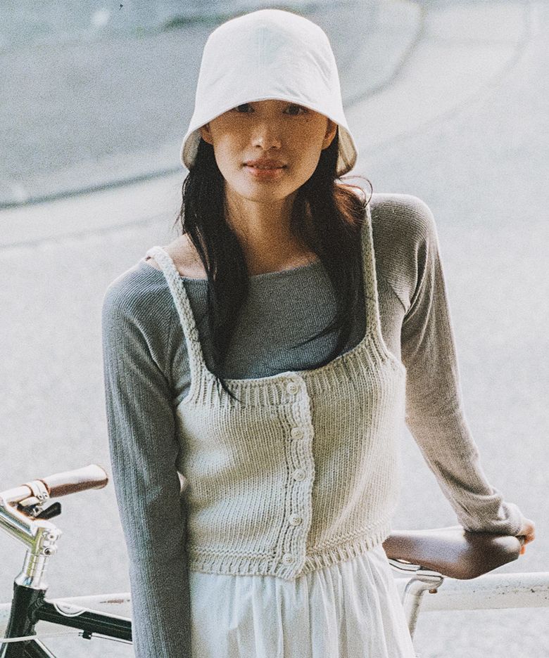 HEN BUSTIER KNIT_ECRU