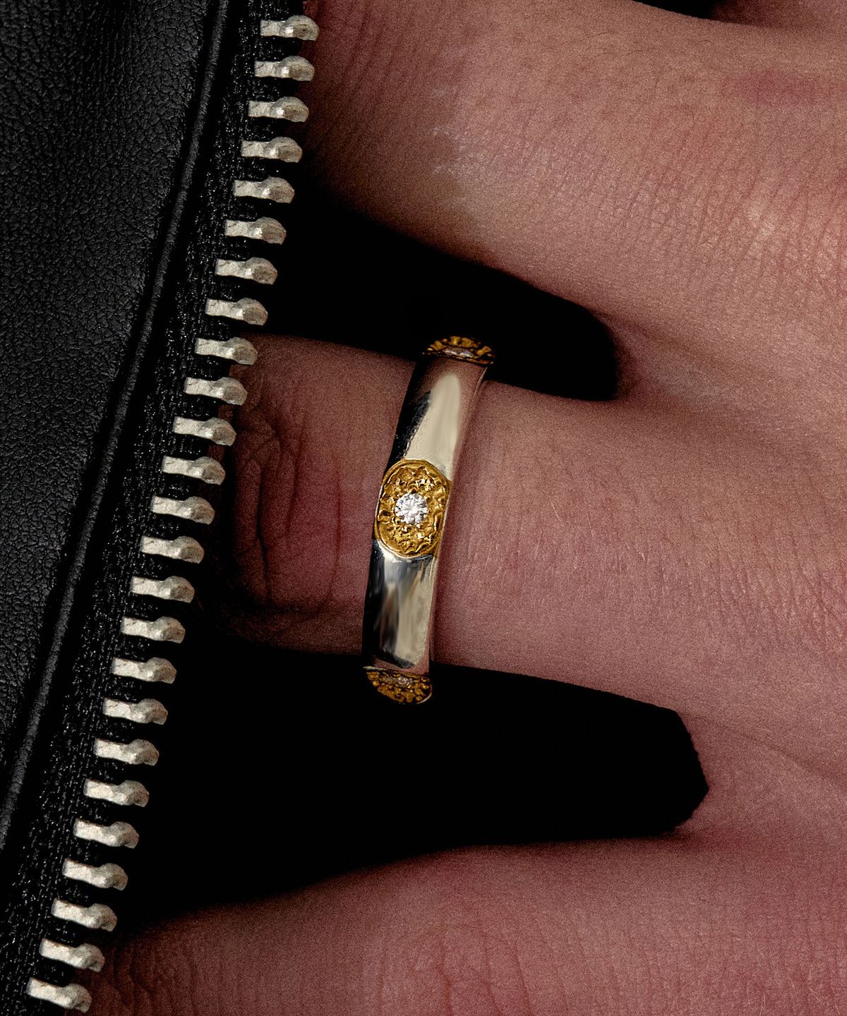 에이지47(AG47) M.C-R-16  14k golden Wave Ring