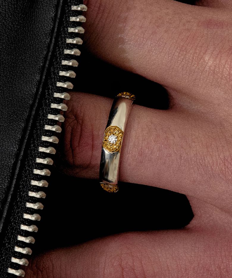 M.C-R-16  14k golden Wave Ring