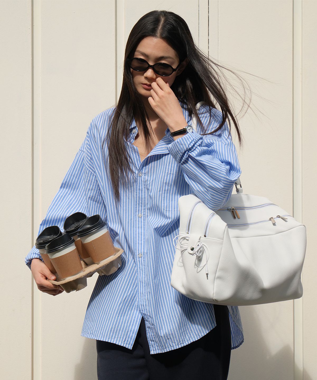 까르몽드(CARMONDE) Slide Big Bag_Off White
